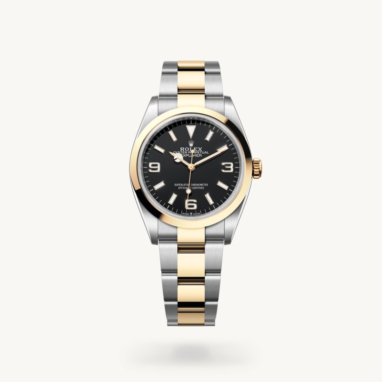 Rolex explorer in Yellow Rolesor, m124273-0001 - Nam Sawang
