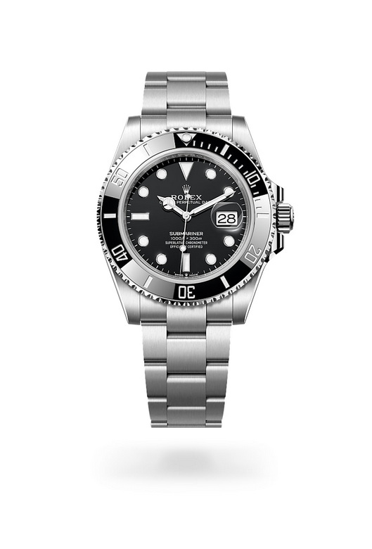 Rolex submariner ในวัสดุ Oystersteel, m126610ln-0001 - นำสว่าง