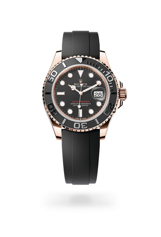 Rolex yacht-master ในวัสดุ เอเวอร์โรสโกลด์, m126655-0002 - นำสว่าง