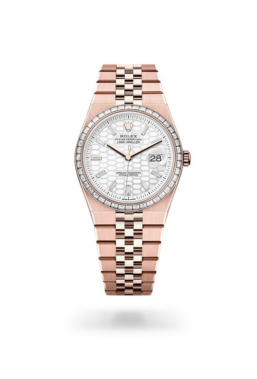 Rolex land-dweller ในวัสดุ เอเวอร์โรสโกลด์, m127285tbr-0002 - นำสว่าง