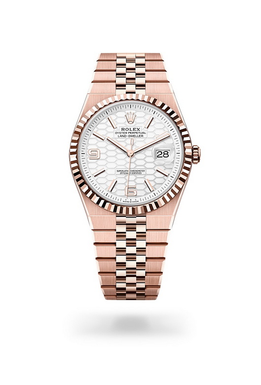 Rolex land-dweller ในวัสดุ เอเวอร์โรสโกลด์, m127335-0001 - นำสว่าง