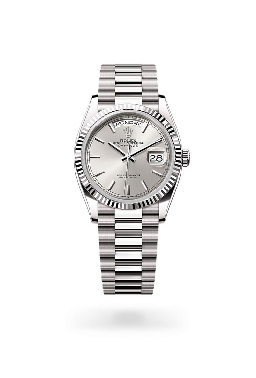 Rolex day-date ในวัสดุ ทองคำขาว, m128239-0005 - นำสว่าง