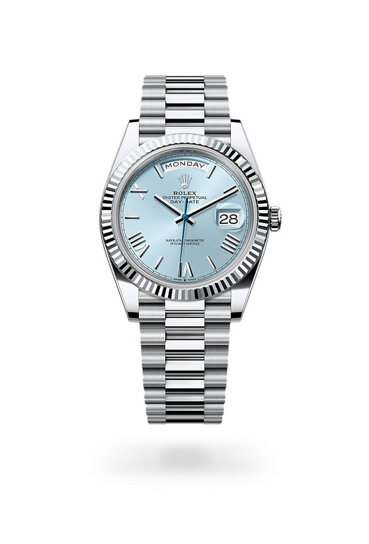 Rolex day-date ในวัสดุ แพลทินัม, m228236-0012 - นำสว่าง