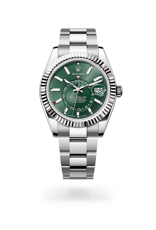 Rolex sky-dweller ในวัสดุ White Rolesor, m336934-0001 - นำสว่าง
